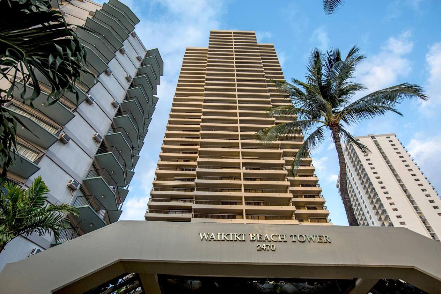 Luxury Oceanfront 2 Bedroom Apartment At Waikiki Beach Tower โฮโนลูลู ภายนอก รูปภาพ
