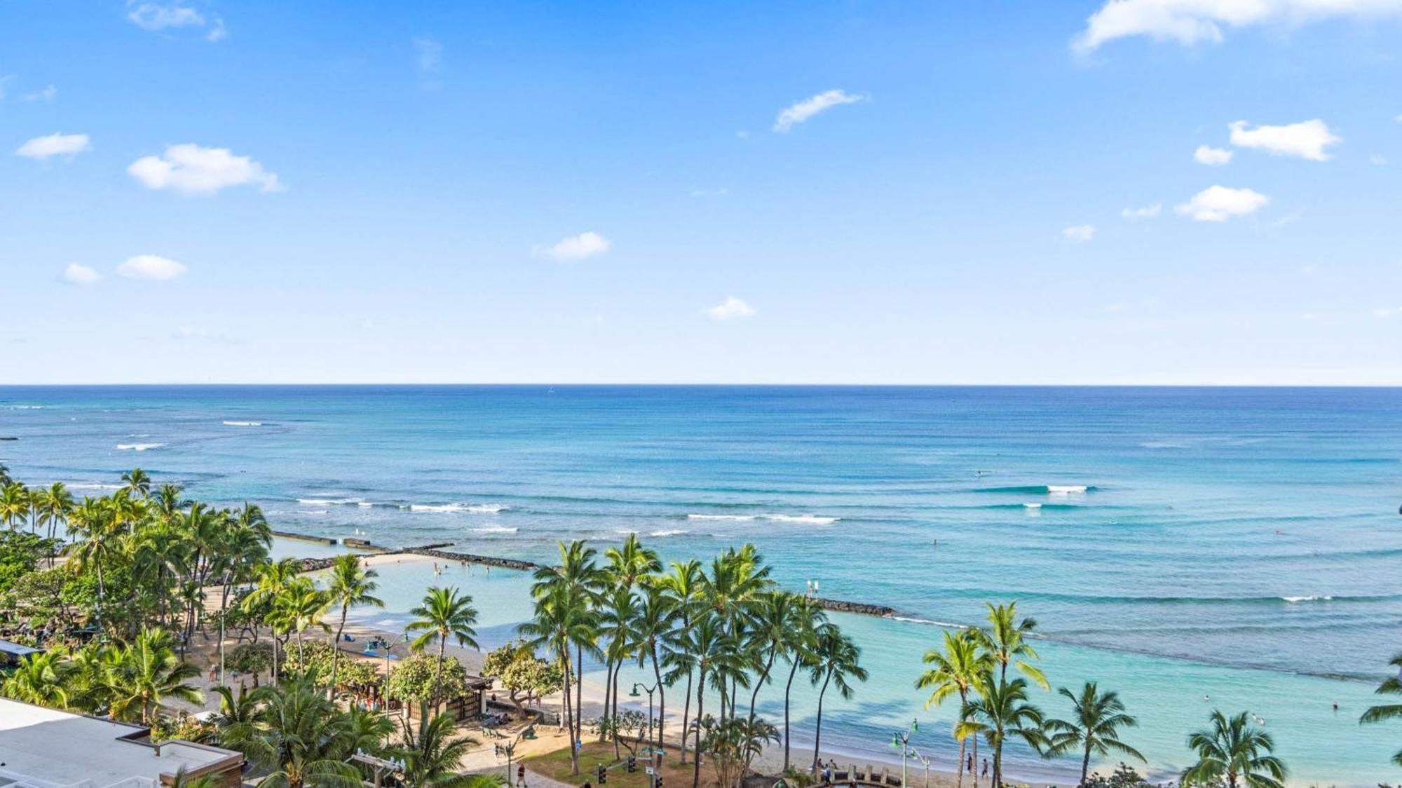 Luxury Oceanfront 2 Bedroom Apartment At Waikiki Beach Tower โฮโนลูลู ภายนอก รูปภาพ